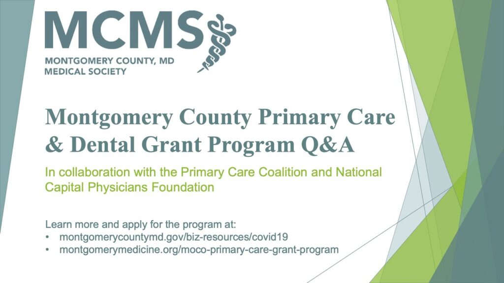 Montgomery County Primary Care Grant Program Q&A