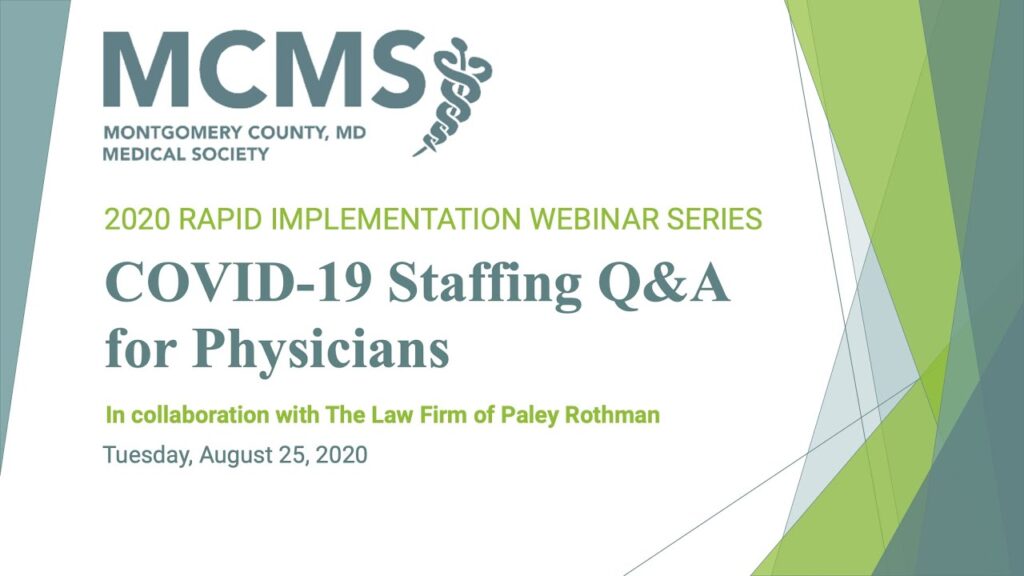 COVID-19 Staffing Q&A for Physicians